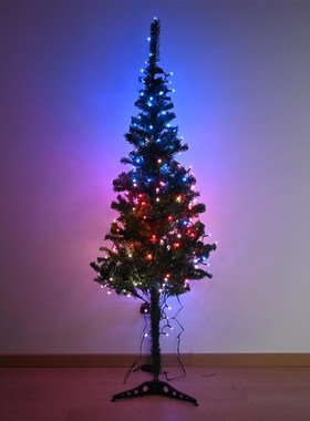 精选易来智能节日灯串灯点控RGLB幻彩装饰圣诞树彩色灯串