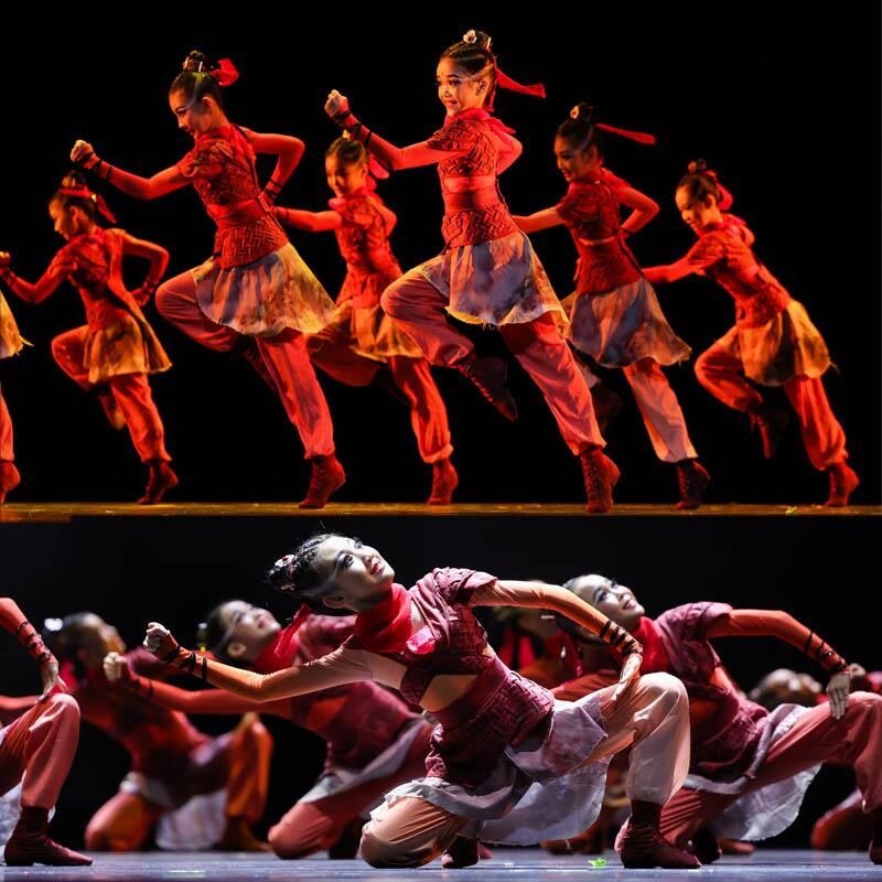 优选再现a花木兰服装第十二届小荷风采演出服儿童古装士兵服剧目