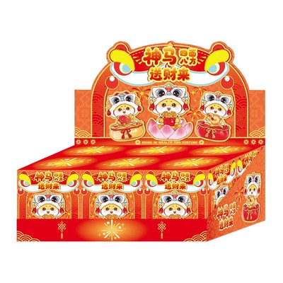 新年2026生i肖马摆件神马都好运加倍盲盒卡通潮流桌面装饰新年送