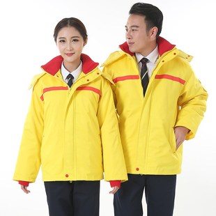 优选加油站防静电工m作服棉衣裤 加厚中石油中石化加气站劳保 冬装