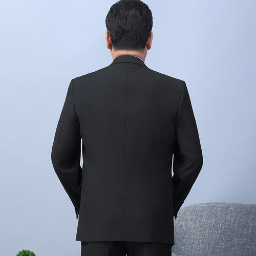 优选西服套装男中年爸p爸装结婚礼服4050岁中老年春秋三粒扣休闲