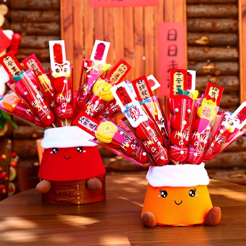 新年新年创意摆件毛绒冰糖葫芦福桶2026马年元旦春U节过年氛围布,家居饰品,创意礼品,淘宝优惠券,粉丝福利购,淘宝优惠卷