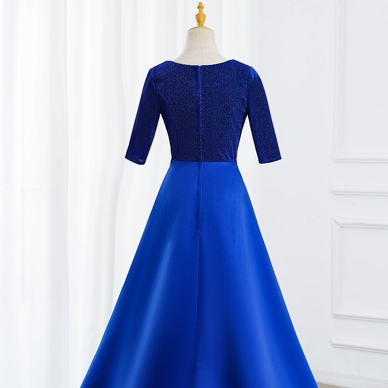 新选大合唱演出服女长裙成人老年学生新H款独唱主持古筝红歌比赛