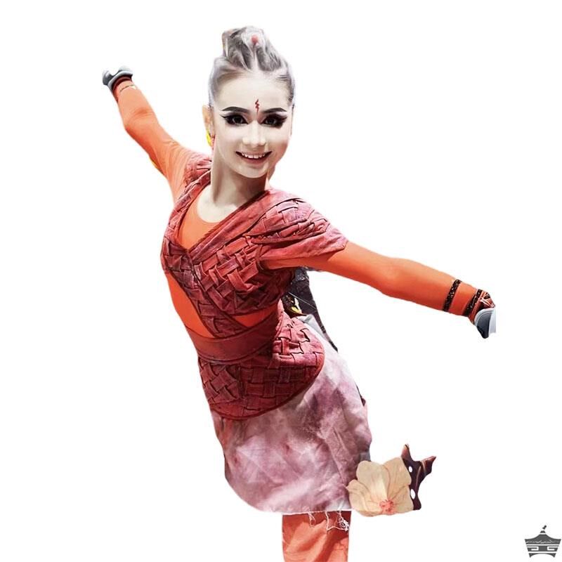 优选第十二届小荷风采再现花木兰演出服儿童小R学生士兵铠甲舞蹈