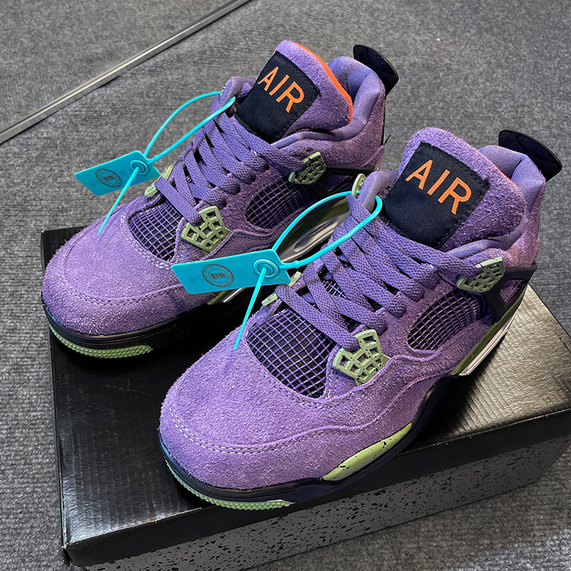 正版aj4高帮鞋，男士厚底百搭