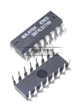 直插 SN74LS174N 74LS174 HD74LS174P DIP-16 逻辑-触发器 主复位