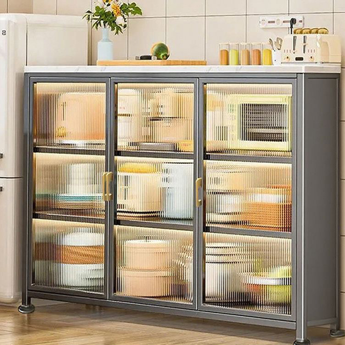 窄边餐边柜多层储物柜厨房置物架