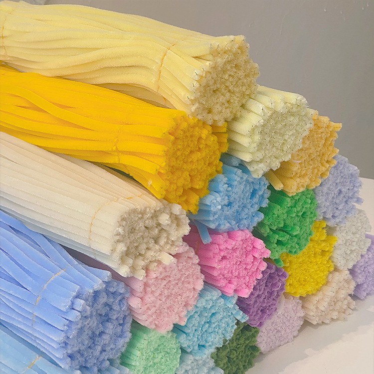 安绕加密扭扭棒超密毛根毛条手工diy花束材料包幼儿园益智类