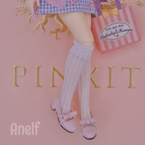 Anelf现货blythe小布bjd娃娃衣服ob22 ob24 azone蕾丝网袜子