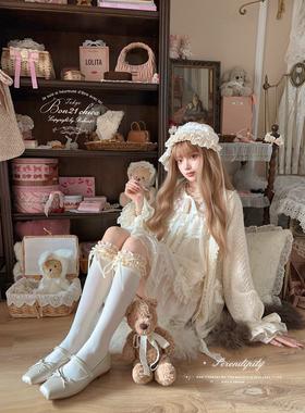 莉摩Bobon21奈奈子日常 日系蕾丝超好搭针织开衫C2429