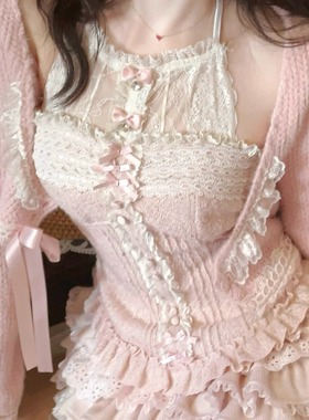 莉摩Bobon21爱纱20羊毛精致小香风毛呢胸衣T2361