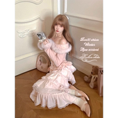 多层荷叶边针织长裙B2451 莉摩Bobon21雪见回廊 4新9折