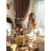 碎花毛绒蓬蓬针织蛋糕裙B2455 莉摩Bobon21糖霜雪兔 4新9折