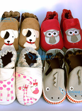 美国Robeez 真皮软底透气防滑学步鞋 宝宝步前鞋婴儿鞋童鞋室内鞋