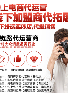电商代运营托管全包直播招商拓展上门培训策划品牌战略O2O一体化
