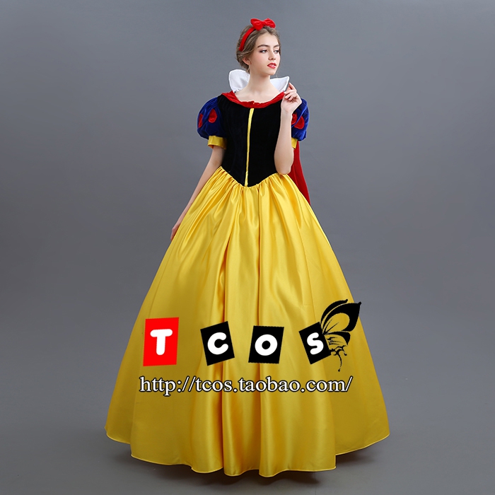 迪士尼公主裙格林童话白雪公主