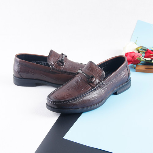 海系列专柜男士一脚蹬休闲皮鞋