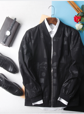 HL35180 D系列男款夹克外套时尚绅士商务休闲青年拉链春季棒球服