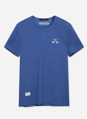 HLTX22276海系列男装夏季圆领棉短袖柔软亲肤薄T恤衫男士款青年