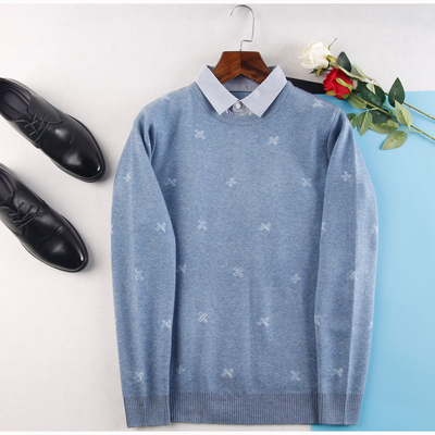 晟莜襕套头衬衣领假两件