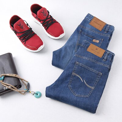 hl28191海系列男士合体牛仔长裤