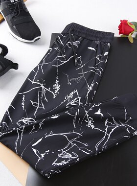 HL28206牛货利系列男士运动休闲裤宽松小脚束口速干夏季薄款