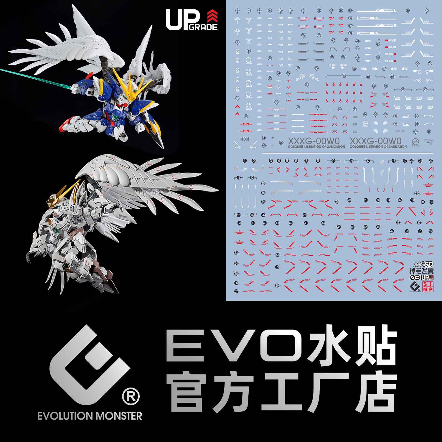EVOMGSD-03飞翼零式荧光水贴