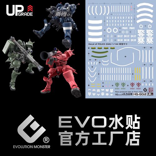 EVOHG军警扎古荧光水贴