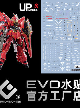 EVO RG22 新安洲 Sinanju MSN-06S 新安州 +扩展包 荧光高达水贴