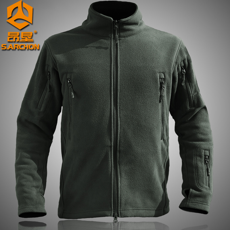 户外抓绒衣男摇粒绒开衫保暖