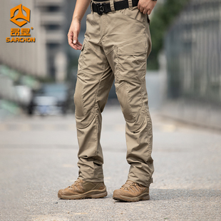 春秋新款L7教官战术长裤男士修身防水冲锋裤作训裤直筒户外工装裤