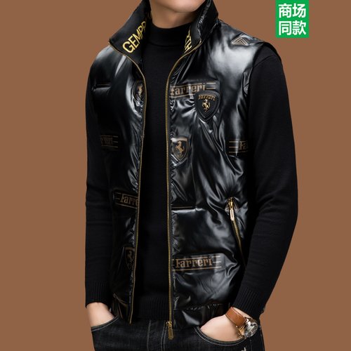 2025冬装白鸭绒子羽绒服马甲背心