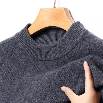 正品意大利加厚保暖羊毛衫男毛衣