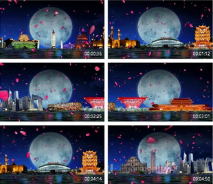 同一首歌配乐成品 led动态视频背景视频 晚会背景中国风视频素材