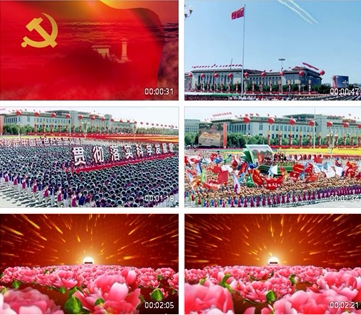 我们走在大路上配乐成品 led动态视频素材 爱国歌曲 十一国庆节