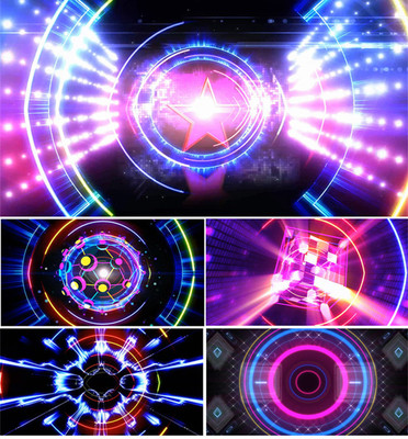 鬼步舞Spectre舞台表演背景动感节奏led视频素材动感炫酷舞台背景