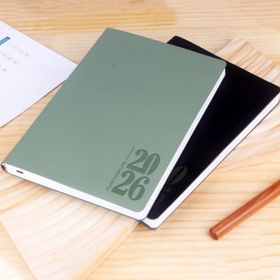 两天一页A5高颜值记事本软皮封面