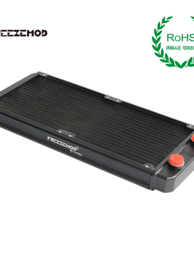 FREEZEMOD激光水冷铝散热器SR-L240G14螺纹口17波峰翅片ROHS认证