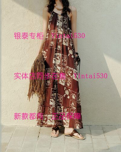 茜可可 专柜正品2026夏装新款吊带连衣裙COP2053231 国内代购899