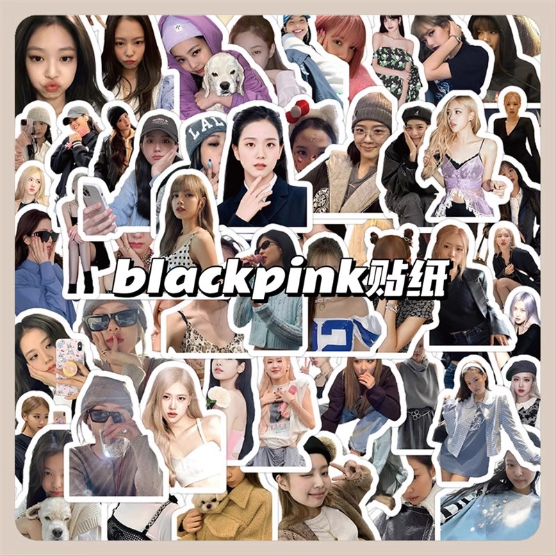 blackpink贴纸rose贴纸朴彩英贴纸jennie贴纸女团贴纸kpop贴画jisoo贴纸金智秀贴纸表情包贴纸防水周边明星 文具电教/文化用品/商务用品 贴纸/立体贴纸 原图主图