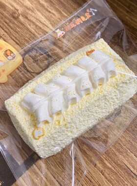 五五studio花边奶油长吐司感捏捏乐解压玩具食品级硅胶小红书同款