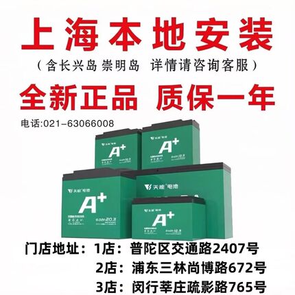 天能电动车电池电瓶车铅酸上门安装48v12ah20ah60v新大洲爱玛雅迪