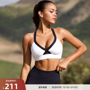 RESHAPE 性感V领镂空显胸中强度聚拢运动内衣Cross 重塑之路