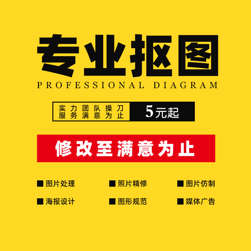 专业ps抠图证件照换背景底色人像p照片处理合成钢笔精抠透明图片