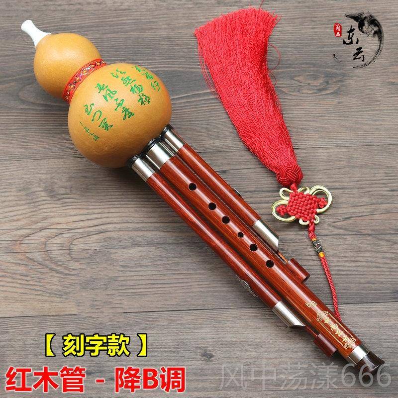 正品云南东云葫芦丝乐初学演奏天葫芦器红然黑木管/檀木管降B调/C