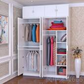 2门3门4门儿童收纳济型衣橱 装 正品 台经简约现代衣柜实木质组板式