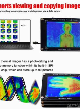 正品MLX90修640红外热成像测 红外热像仪 DIY热像仪温度探电子检