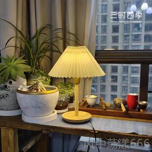 正品主卧覆古台灯卧室床头级灯高轻奢感明法式美式长灯结婚气氛灯