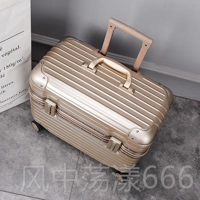 正品16上翻盖1轮8摄影铝框拉杆箱向旅行李箱万20小型机长箱男女23