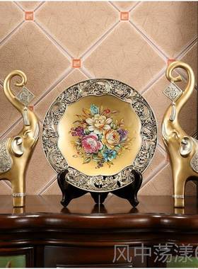 正品欧式大象摆件招象乔迁新礼居品业客厅玄关酒财柜装饰品开结婚